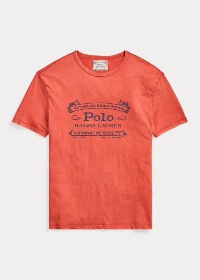 Men's Polo Ralph Lauren Classic Fit Graphic T Shirts | 573890WXN